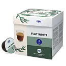 Kaffekapslen Flat White pakke og kapsel til Dolce Gusto
