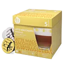 Kaffekapslen Latte Macchiato Vanilla pakke og kapsel til Dolce Gusto
