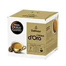 Dallmayr Crema d'Oro pakke og kapsel for Dolce Gusto