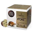 Dallmayr Crema d'Oro pakke og kapsel for Dolce Gusto