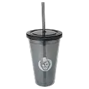 Kaffekapslen Double Wall Cup with straw 