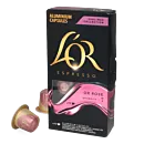 L'OR Or Rosé package and capsule for Nespresso®