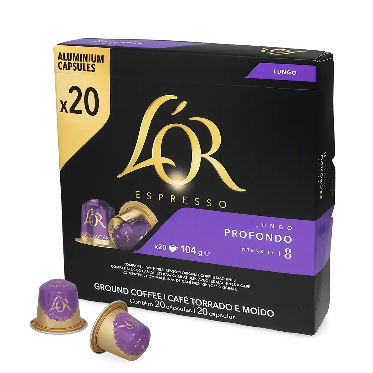 L'OR | Lungo Profondo - 20 kapsler til Nespresso®