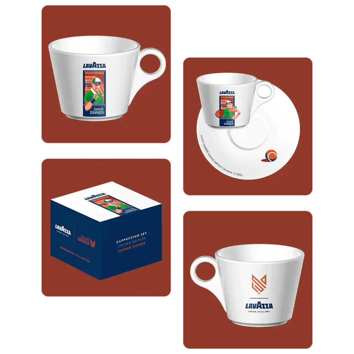 Jannik Sinner Clay Edition cappuccinosett