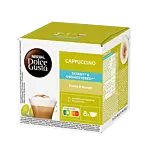 Nescafé Cappuccino Skinny & Unsweetened pakke og kapsel til Dolce Gusto
