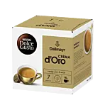 Dallmayr Crema d'Oro pakke og kapsel for Dolce Gusto