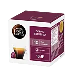 Nescafé Doppio Espresso pakke og kapsel til Dolce Gusto
