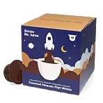 Senso Nocturno Coconut Heaven Flat White pakke og kapsel til Dolce Gusto
