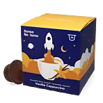 Senso Nocturno Vanilla Cappuccino pakke og kapsel til Dolce Gusto
