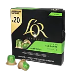 L'OR Lungo Elegante Big Pack package and capsule for Nespresso®