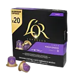 L'OR Lungo Profondo XL pakke og kapsel til Nespresso
