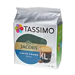 Jacobs Caffé Crema Mild XL pakke og kapsel til Tassimo